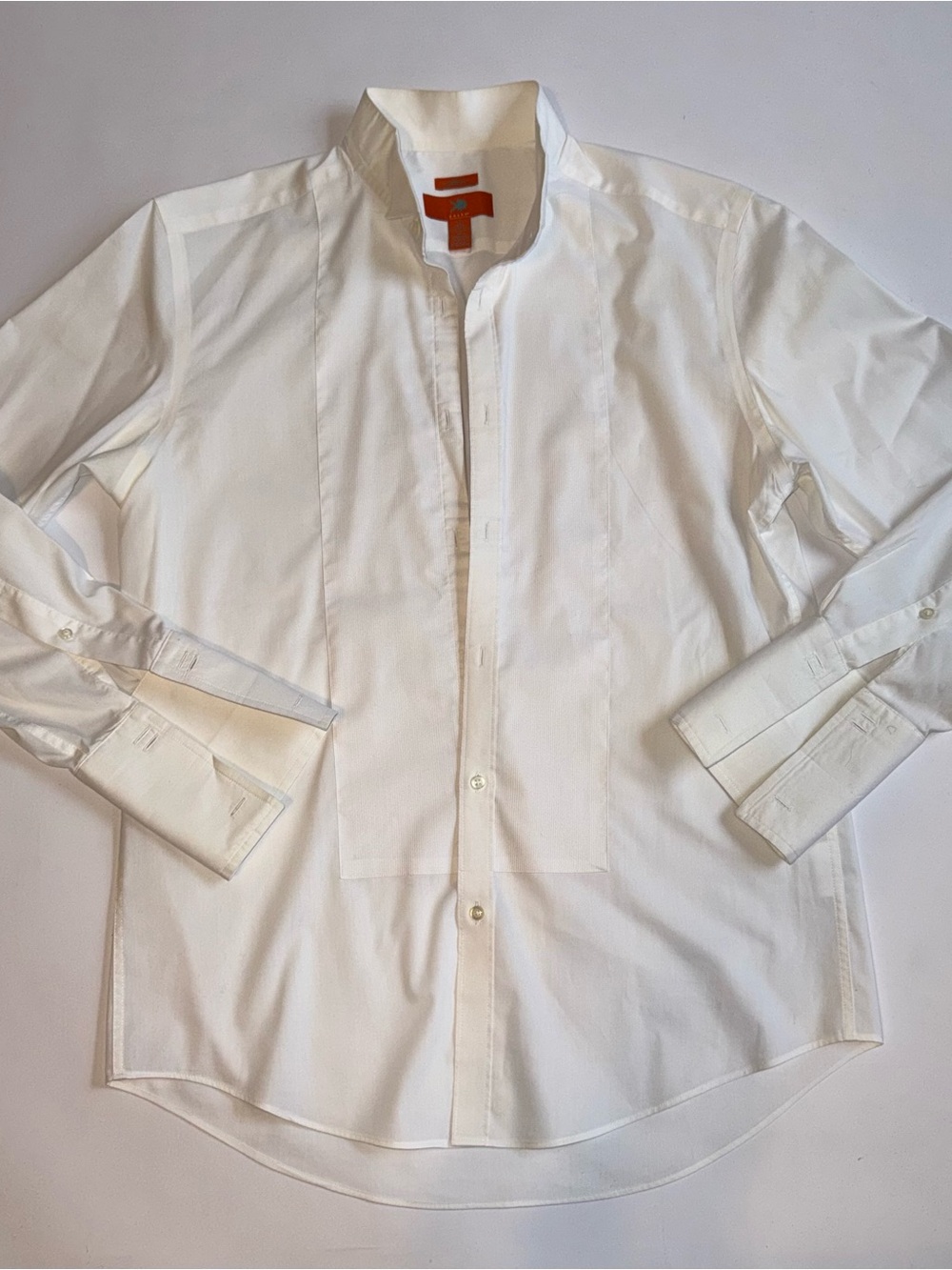 Egara Men’s 16 32/33 Extreme Slim Fit Stretch White Dress Shirt